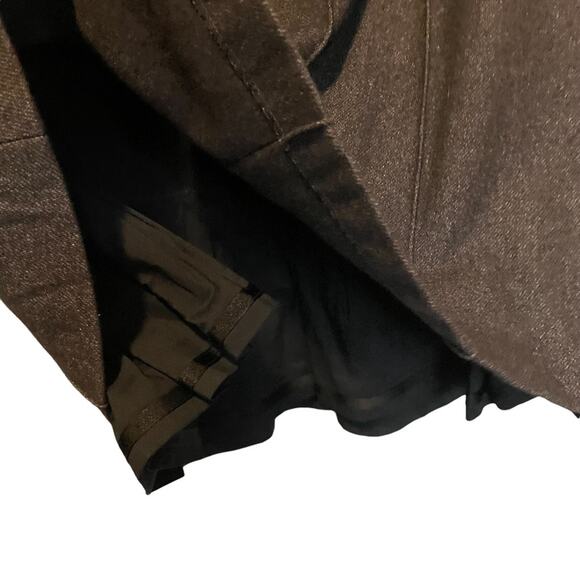 NWT Ann Taylor LOFT Grey Virgin Wool Pleated A-line Skirt w Cotton Lining Size 4 - Picture 4 of 11